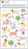 Dog Stickers with Transparent Edge 14.5 x 25 cm