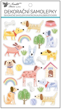 Dog Stickers with Transparent Edge 14.5 x 25 cm