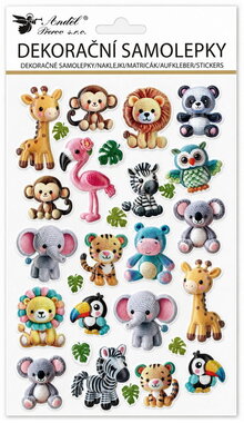 POP UP Stickers Zoo Animals 14.5 x 25 cm