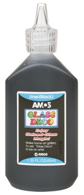Glass Deco Liner 40 ml black