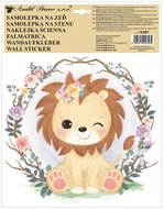 Wall Sticker, Colorful, Lion 30 x 42 cm