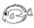 Suncatcher 75. BLUE TANG FISH