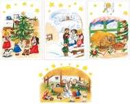 Painted Postcards Traditional Christmas 20 pcs 