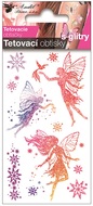 Glitter Tattoo Stickers 10,5x6 cm- 3 Fairies