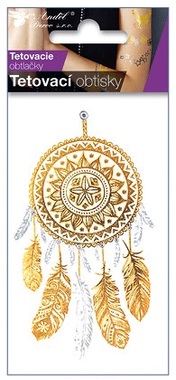 Metallic Tattoo Stickers 10,5x6 cm - Dreamcatcher