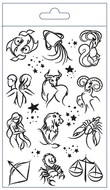  Tattoo Stickers 8,5 x 13 cm, Zodiac