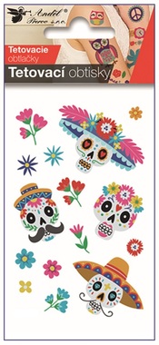 Tattoo Stickers Skulls 10.5 x 6 cm