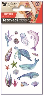 Tattoo Stickers Sea 10.5 x 6 cm