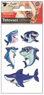 16056 Tetovac&iacute; obtisky Žraloci 10,5 x 6 cm-1
