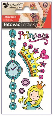 Tattoo Stickers Princess 10.5 x 6 cm