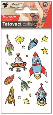 Tattoo Stickers Universe 10.5 x 6 cm