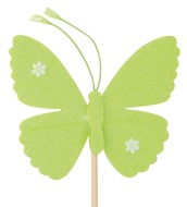 17118 Motýl s glitry 6,5 cm + špejle-3