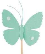 17118 Motýl s glitry 6,5 cm + špejle-4