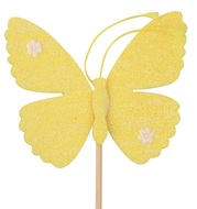 17118 Motýl s glitry 6,5 cm + špejle-5