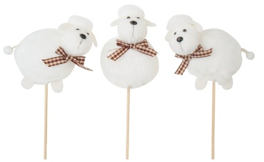 Plush White Sheep 8 cm + Stick