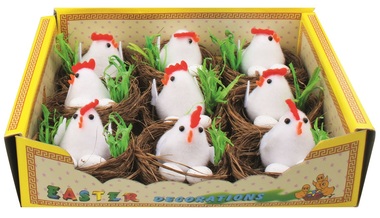Nests w/Chicken 5,5 cm, 9 pcs in Box