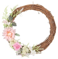Wreath with Deco 23 cm, Pink
