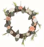17210 Věnec Květiny 25 x 5 x 25 cm na zavě&scaron;en&iacute; -1