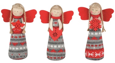 Standing Knitted Angel 13 cm