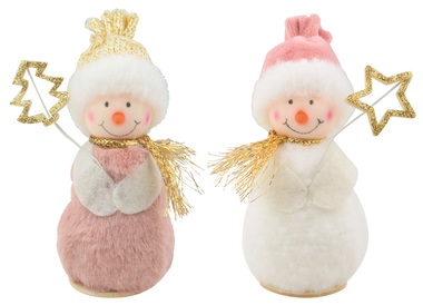 Standing Plush Snowman 15 cm