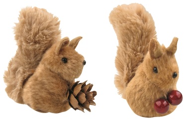 Plush Squirrel on Clip 7 cm