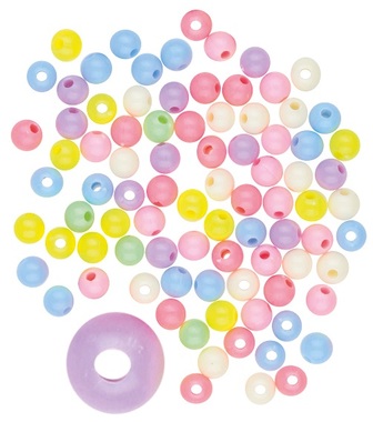 Plastic Balls w/Hole 20 g, assorted colours