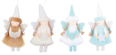 Hanging Plush Angel in Fluffy Dress 16 cm