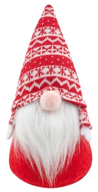 Standing Plush Gnome 20 cm, Red