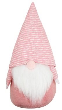 Standing Plush Gnome 32 cm, Pink