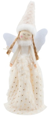 Standing Angel in Wide Fluffy Dress 23 cm