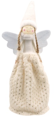 Standing Angel in Wide Fluffy Dress 34 cm