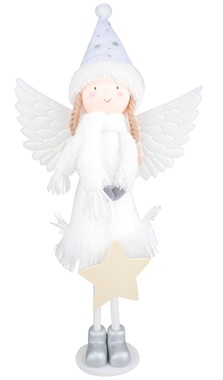 Standing Angel w/Star 41 cm