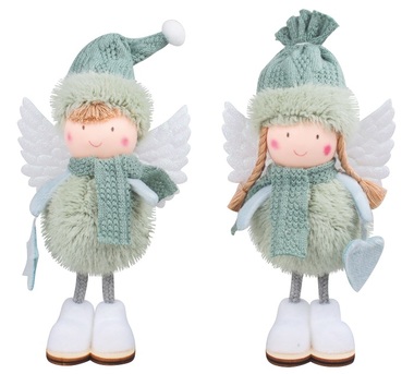 Standing Angel Green 16 cm