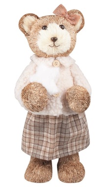 Sisal Fiber Teddy Bear standing 17 x 36 x 16 cm
