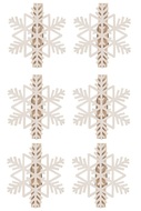 Flakes on Peg o 6 cm, 6 pcs Bag