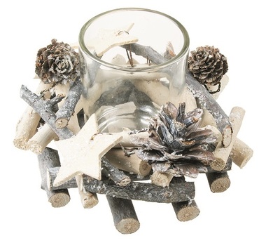 Candleholder with Glass Cup 13 cm