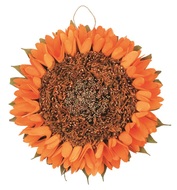 1842 Dekorace slunečnice závěsná 27 cm, oranžová-1