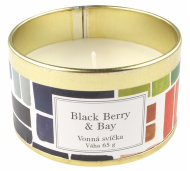 Scented Candle – Blackberry & Bay, 65 g in a Tin Box, o 7 x 4 cm