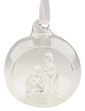 Nativity Scene in a Glass 8 cm