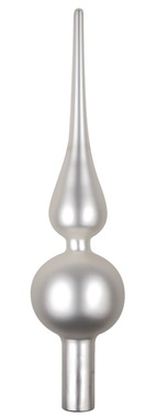 Glass Tree Topper 24 cm, Silver