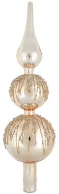 Glass Tree Topper 29 cm, Gold