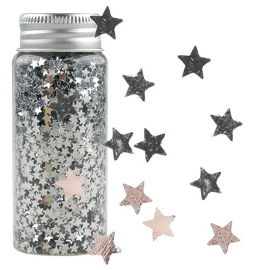 Confetti Mini Stars in Tube, Silver 55 g