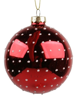  Glass Christmas Balls 8 cm, set of 4 pcs