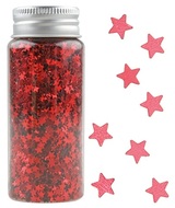 Confetti Mini Stars in Tube, Red 55 g