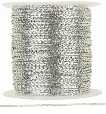 String for Decoration, 20 m, Silver