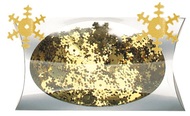 Confetti Snowflakes 1,8 cm in box, 20 g, GOLD