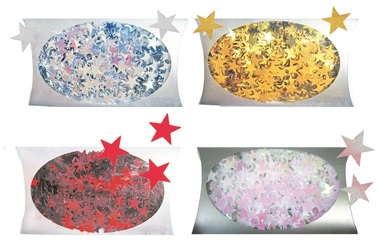 Confetti Stars 1 cm in box, 20 g