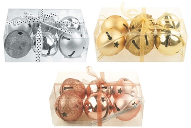 Jingle Bells 6 pcs, 5 cm in a Box