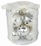 Jingle Bells 12 pcs, 3 cm in a Tube+Ribbon, Gold