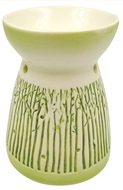 Porcelain Aroma Lamp 11 cm w/Green Design